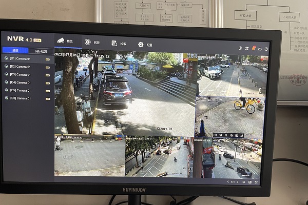 北京丰台区宣祥家园路边停车场安防监控安装工程